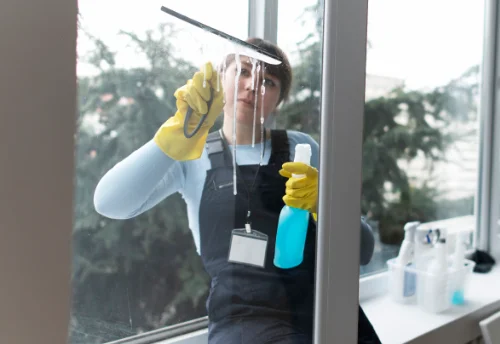 Nettoyage de vitres intérieures et extérieures à Sarniguet
